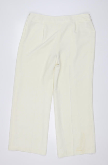 CC Womens Ivory   Trousers  Size 16 L29.5 in