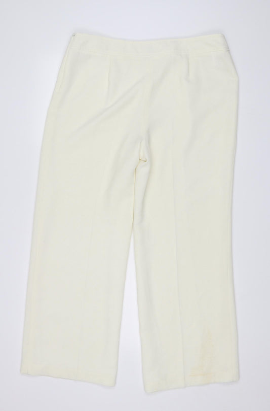CC Womens Ivory   Trousers  Size 16 L29.5 in
