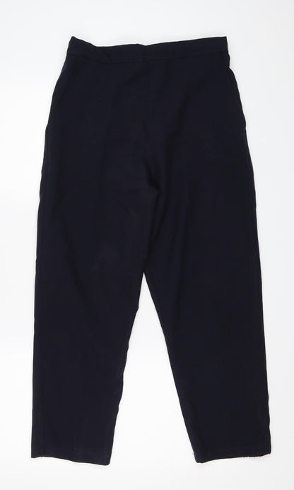 Womens UK Size 14 Preworn Regular Fit  Blue Trousers