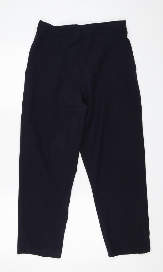 Womens UK Size 14 Preworn Regular Fit  Blue Trousers