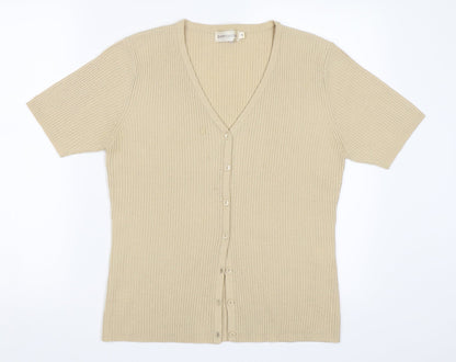 Bonmarché Womens Beige   Cardigan Jumper Size S
