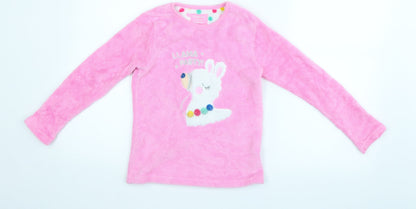 Primark Girls Pink Solid  Kimono Pyjama Top Size 8-9 Years
