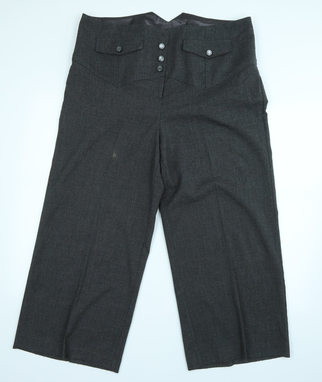 Evans Womens Grey   Trousers  Size 18 L25 in