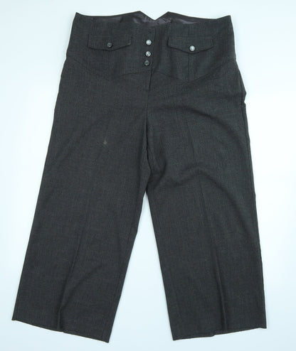 Evans Womens Grey   Trousers  Size 18 L25 in
