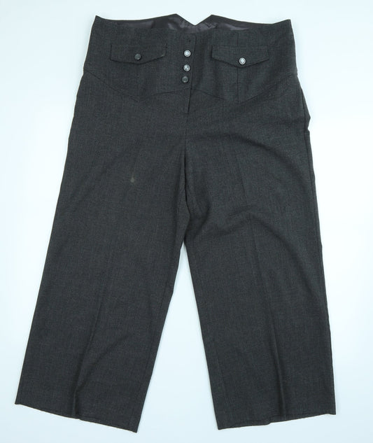 Evans Womens Grey   Trousers  Size 18 L25 in