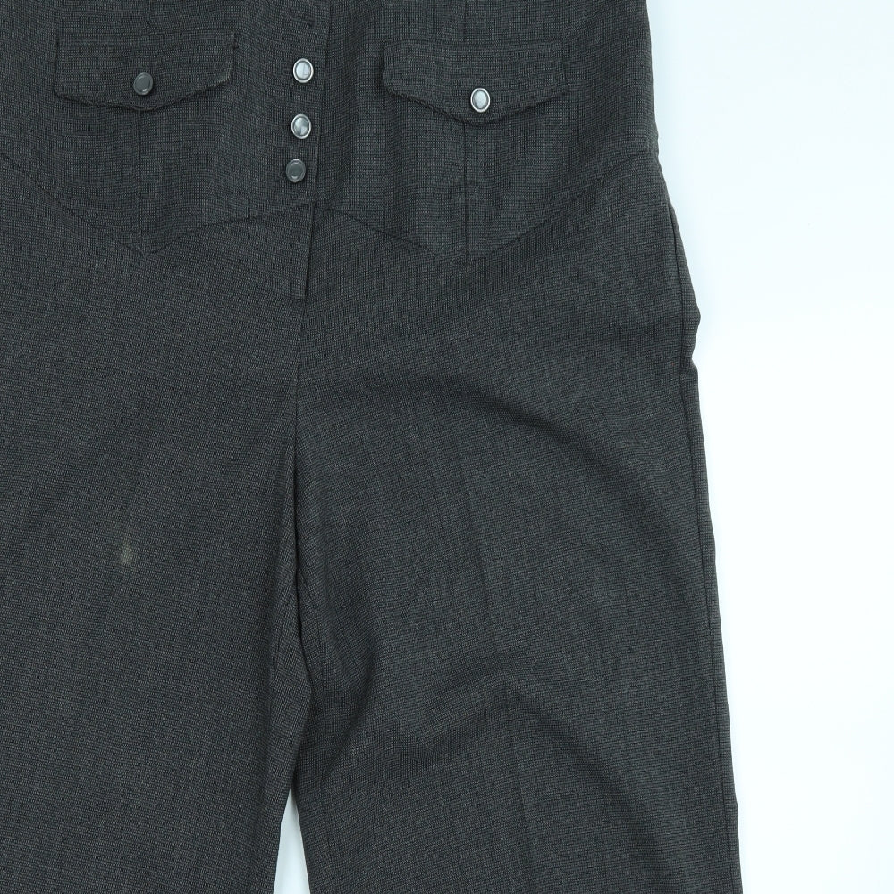 Evans Womens Grey   Trousers  Size 18 L25 in