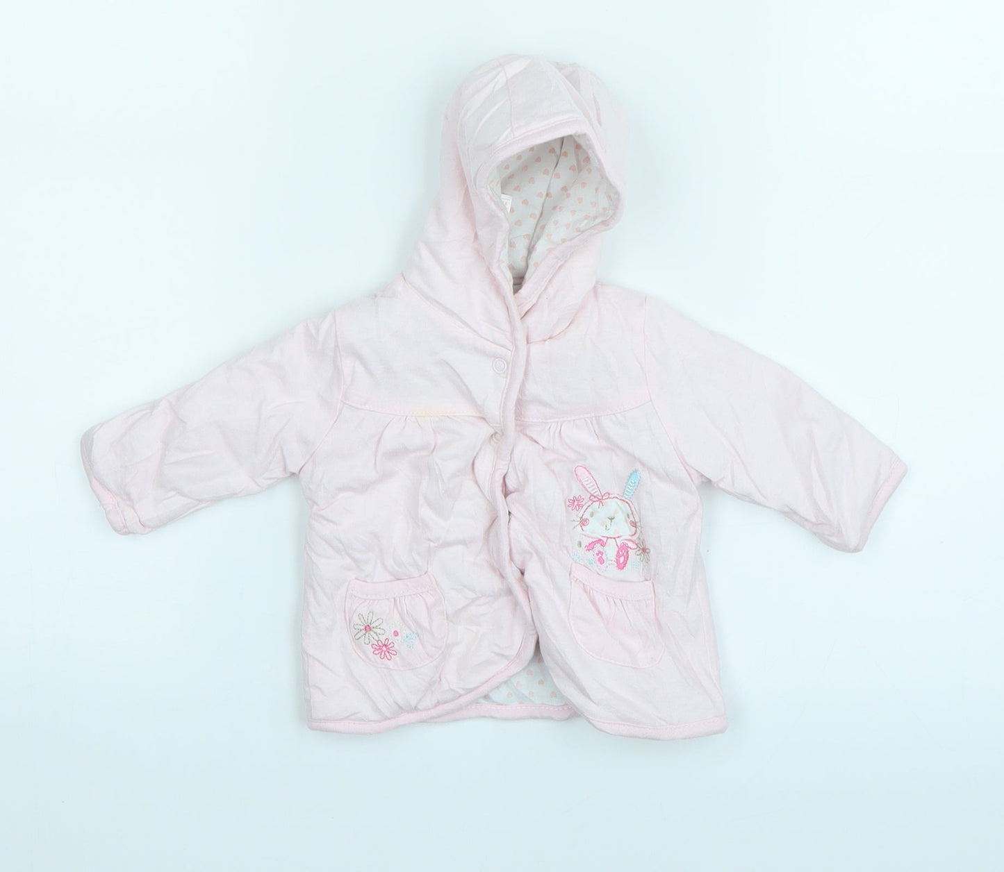 Peacocks Girls Pink   Cardigan Jumper Size 0-3 Months