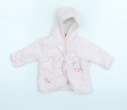 Peacocks Girls Pink   Cardigan Jumper Size 0-3 Months