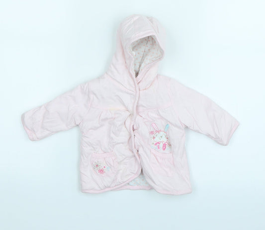 Peacocks Girls Pink   Cardigan Jumper Size 0-3 Months