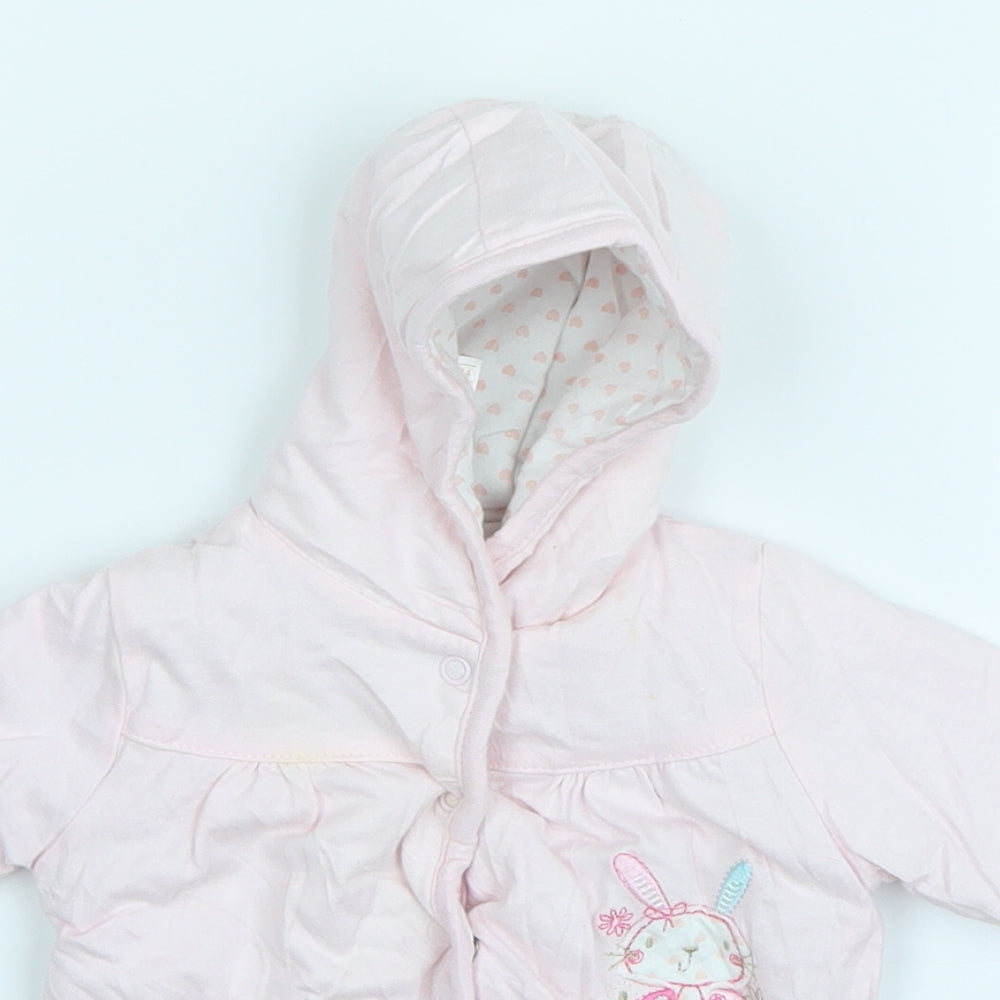 Peacocks Girls Pink   Cardigan Jumper Size 0-3 Months