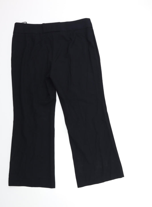 Womens UK Size 32 in Marks and Spencer Regular Fit  Black Trousers
