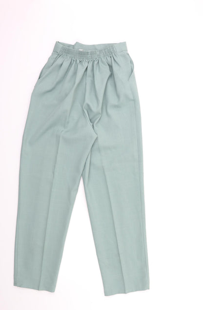 Womens UK Size 14 Preworn Regular Fit  Green Trousers