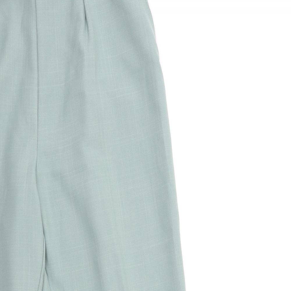 Womens UK Size 14 Preworn Regular Fit  Green Trousers