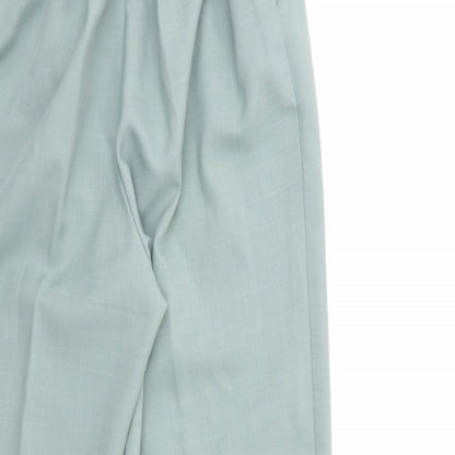 Womens UK Size 14 Preworn Regular Fit  Green Trousers