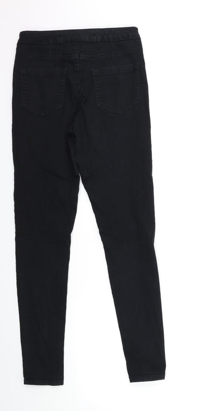 Denim & Co. Womens Beige  Denim Skinny Jeans Size 12 L28 in