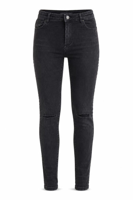 Womens UK Size 6 Bershka Regular Fit Skinny Grey Jeans