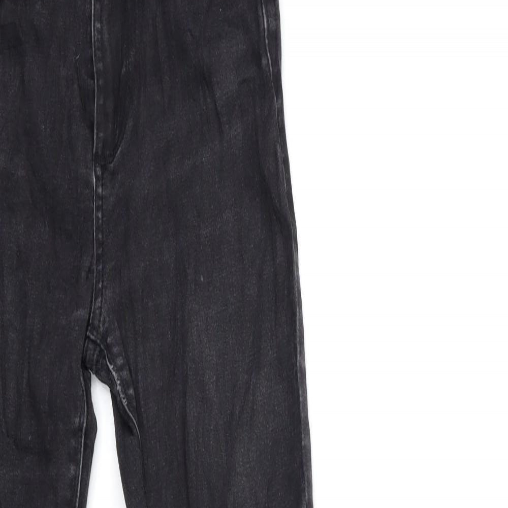 Bershka Womens Grey  Denim Skinny Jeans Size 6 L28 in