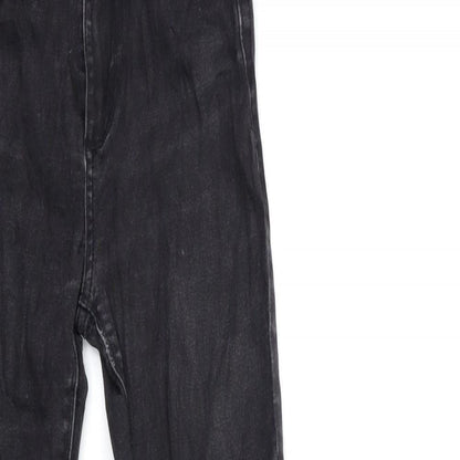 Bershka Womens Grey  Denim Skinny Jeans Size 6 L28 in