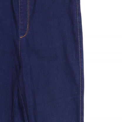 Denim & Co. Womens Beige  Denim Jegging Jeans Size 12 L28 in