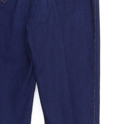 Denim & Co. Womens Beige  Denim Jegging Jeans Size 12 L28 in