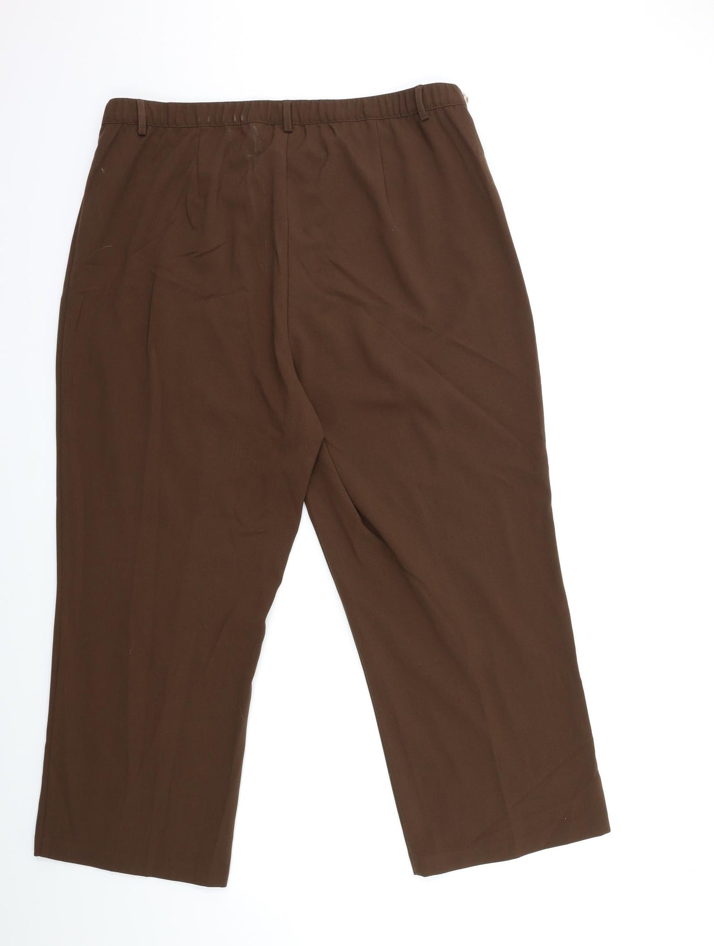 Womens UK Size 20 Damart Regular Fit  Brown Trousers