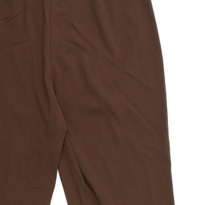 Womens UK Size 20 Damart Regular Fit  Brown Trousers