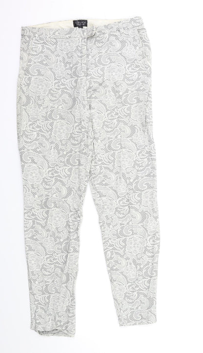 Womens UK Size 8 Topshop Regular Fit  Green Trousers
