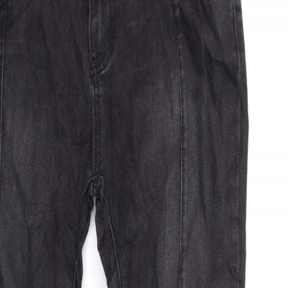 Womens UK Size 12 Preworn Regular Fit Skinny Black Jeans