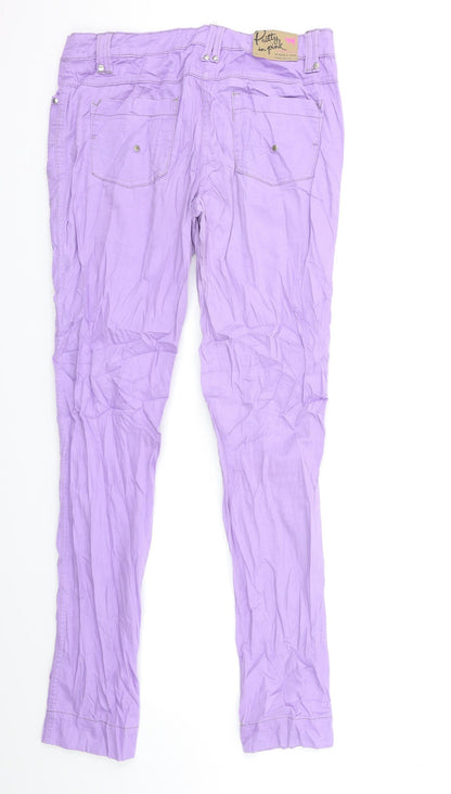 Here + There Womens Purple   Straight Jeans Size 30 in L31 in