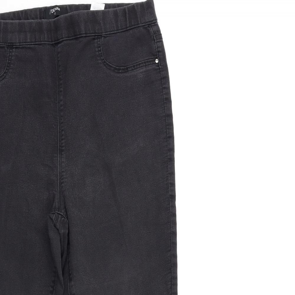 Matalan Womens Grey  Denim Skinny Jeans Size 12 L25 in