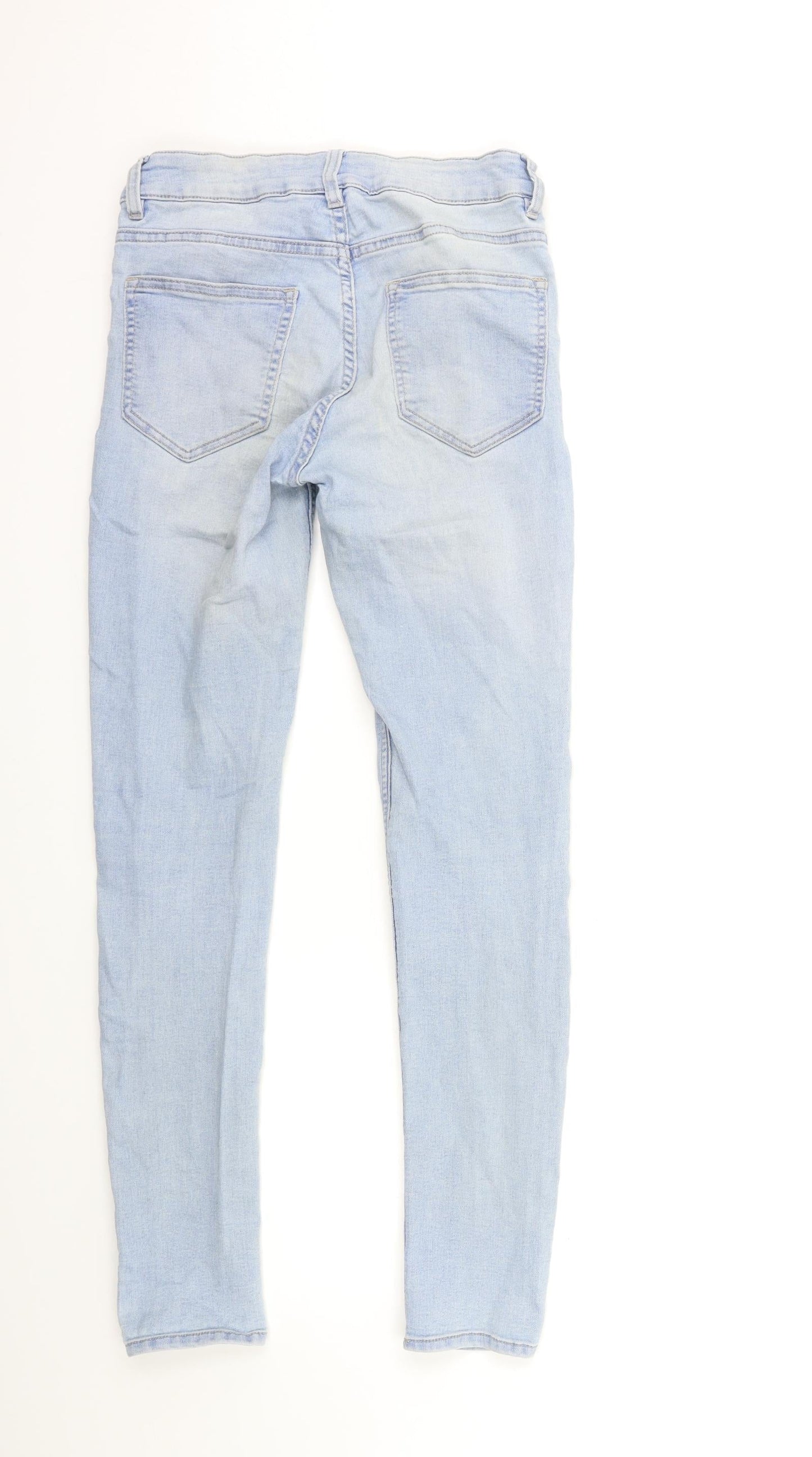 Womens UK Size 8 H&M Regular Fit Skinny Blue Jeans
