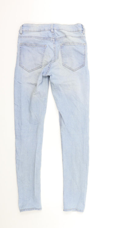 Womens UK Size 8 H&M Regular Fit Skinny Blue Jeans
