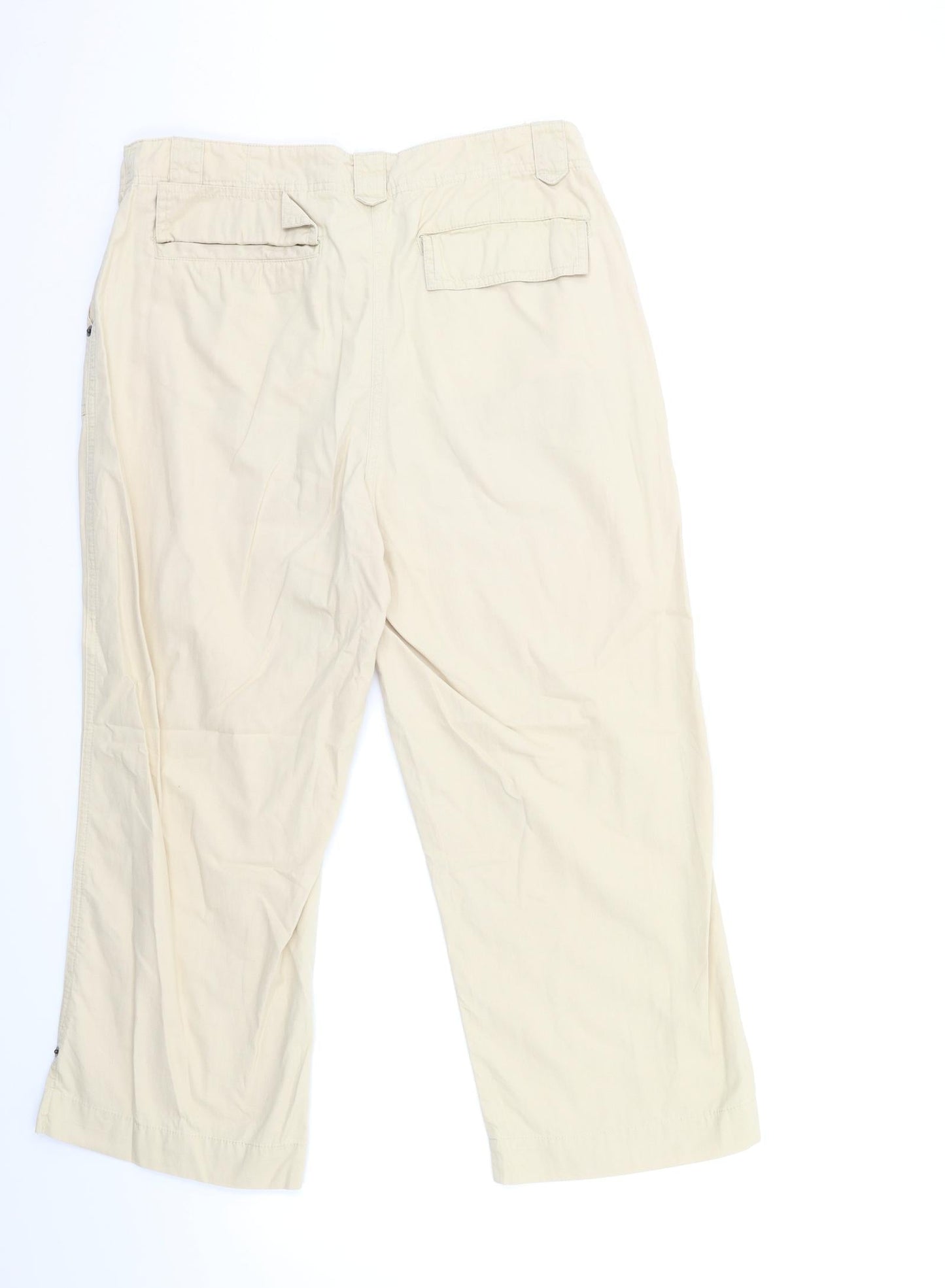 Womens UK Size 14 Marks and Spencer Regular Fit  Beige Trousers