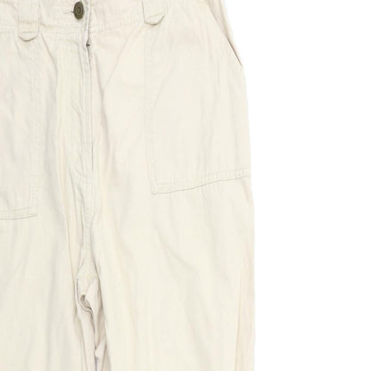 Womens UK Size 14 Marks and Spencer Regular Fit  Beige Trousers