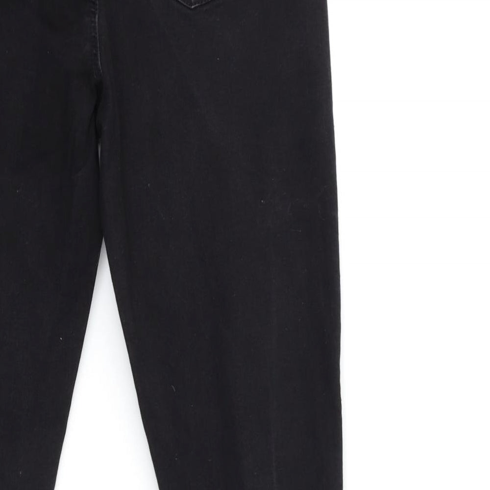 Denim & Co. Womens Black  Denim Skinny Jeans Size 12 L27 in