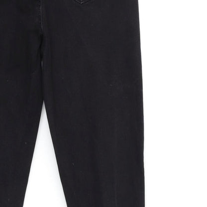 Denim & Co. Womens Black  Denim Skinny Jeans Size 12 L27 in