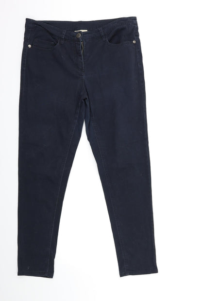 Avenue Womens Blue  Denim Skinny Jeans Size 12 L29 in