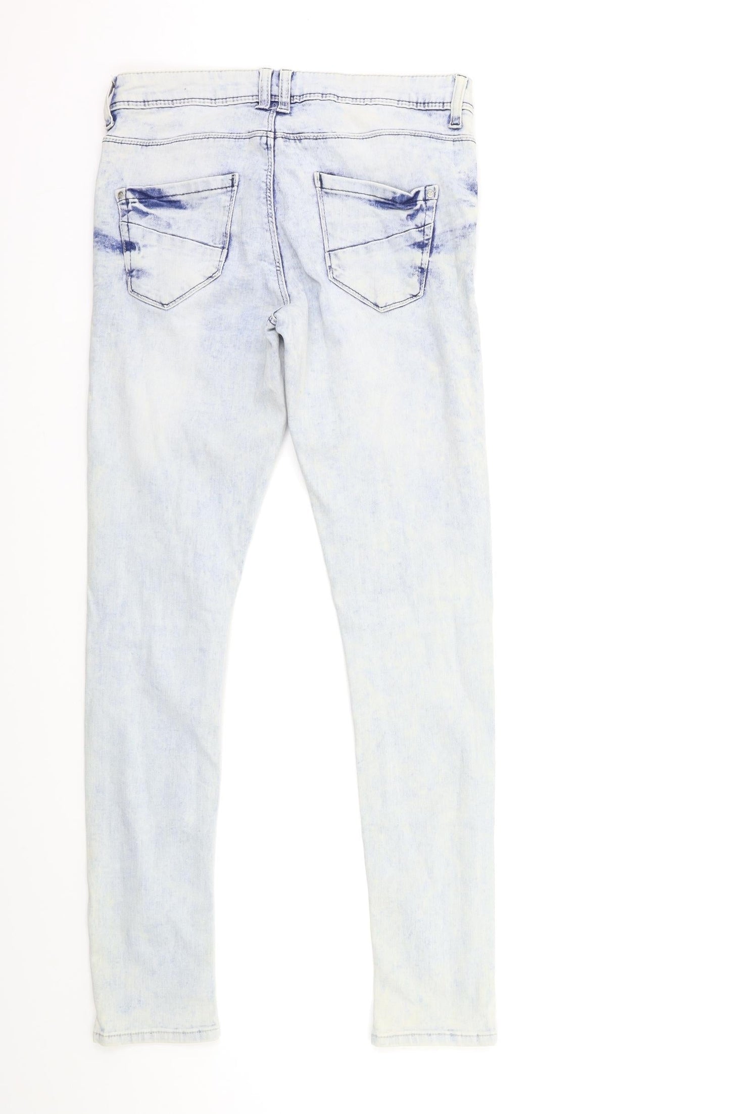 Denim & Co. Womens Blue  Denim Skinny Jeans Size 8 L30 in