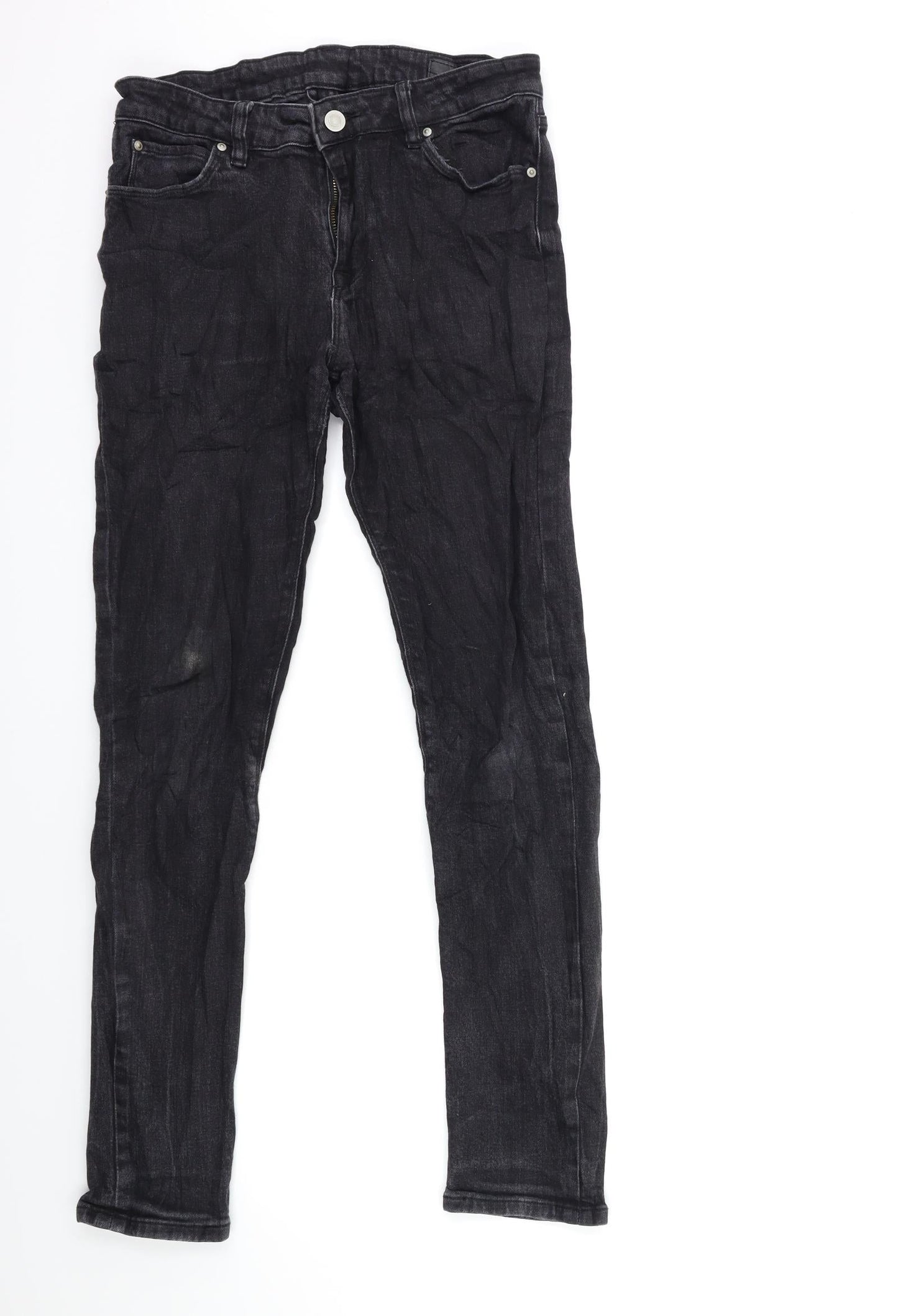 ASOS Mens Black  Denim Skinny Jeans Size 30 in L32 in