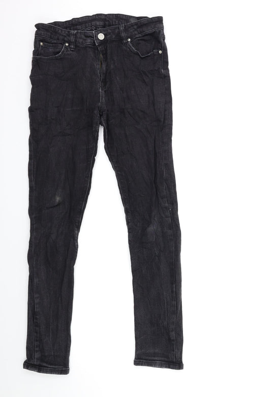 ASOS Mens Black  Denim Skinny Jeans Size 30 in L32 in