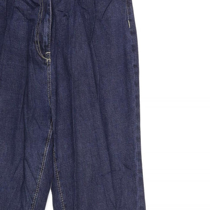 ELLE Womens Blue  Denim Straight Jeans Size 28 in L29 in