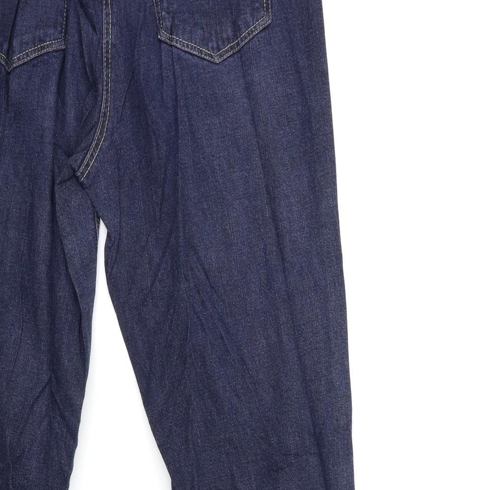 ELLE Womens Blue  Denim Straight Jeans Size 28 in L29 in