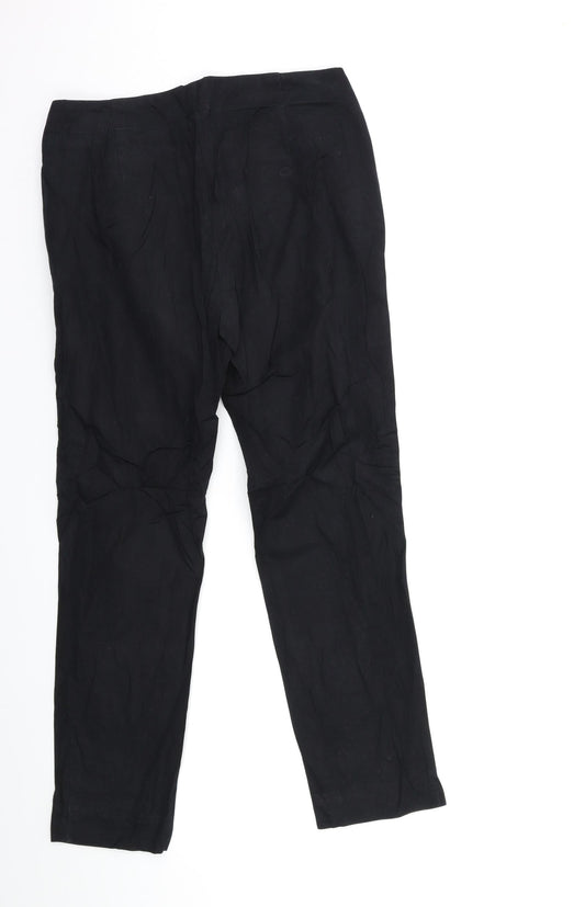 Eugen Klein Womens Black   Trousers  Size 10 L27 in