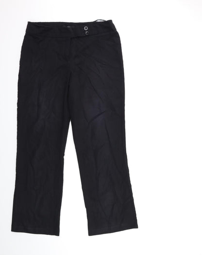 George Womens Black   Trousers  Size 14 L30 in
