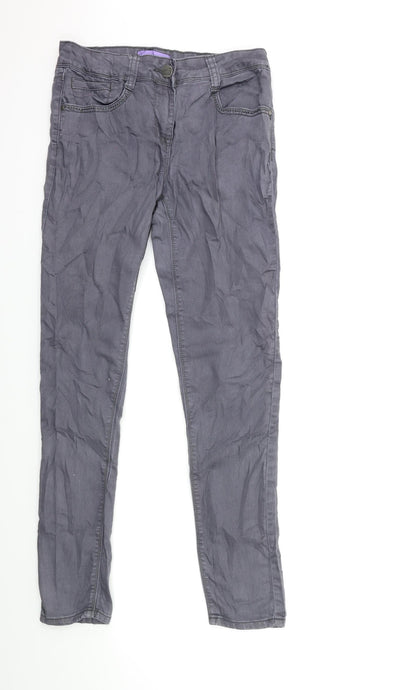 George Womens Grey  Denim Skinny Jeans Size 10 L29 in