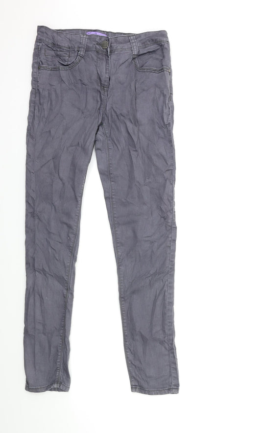 George Womens Grey  Denim Skinny Jeans Size 10 L29 in