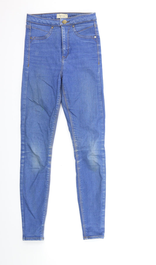 River Island Womens Blue  Denim Skinny Jeans Size 6 L28 in