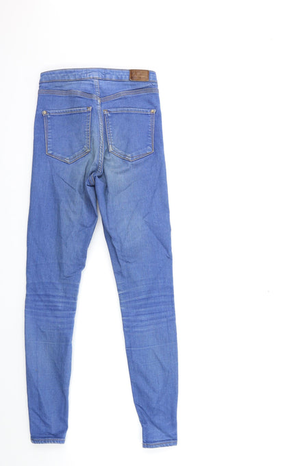 River Island Womens Blue  Denim Skinny Jeans Size 6 L28 in