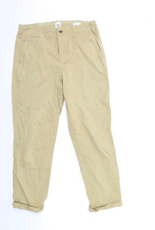 Womens UK Size 28 in Gap Regular Fit Chino Brown Trousers