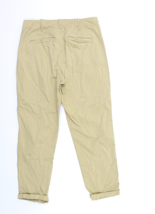 Womens UK Size 28 in Gap Regular Fit Chino Brown Trousers